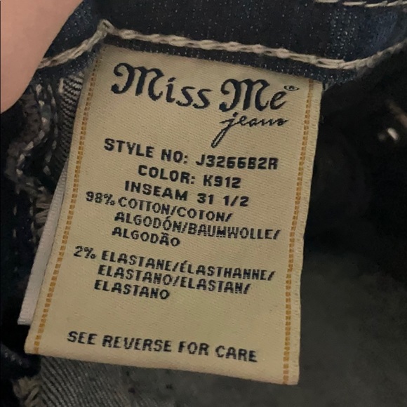 Miss Me jeans size 28 Signature Boot - Picture 5 of 5